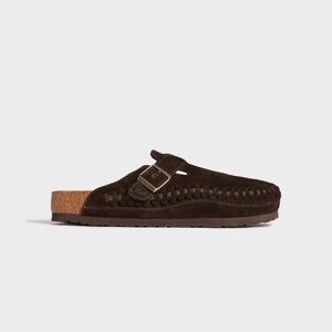 Birkenstock x Kith Suede Boston Braided - Mocca